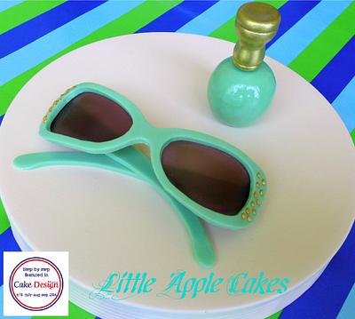 Fondant Sunglasses and Nail Polish  - Cake by Little Apple Cakes