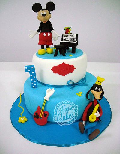 Mickey and Music - Cake by Carla Martins