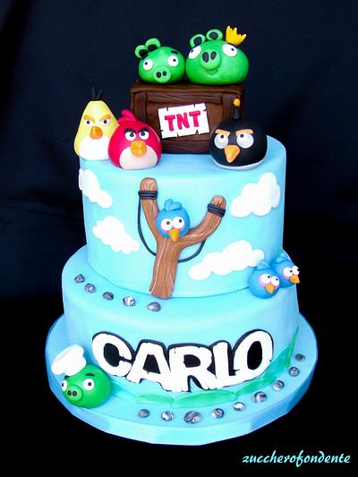 Angry Birds Cake - Cake by zuccherofondente
