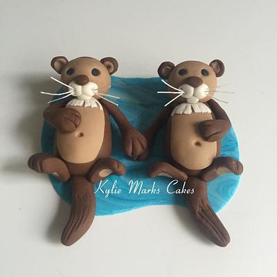 15.7 O is for.....Otter - Cake by Kylie Marks