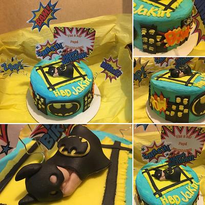 BABY BATMAN (Baby announcement) - Cake by Pastelesymás Isa