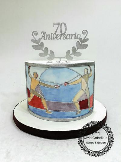 Fencing cake - Cake by Silvia Caballero