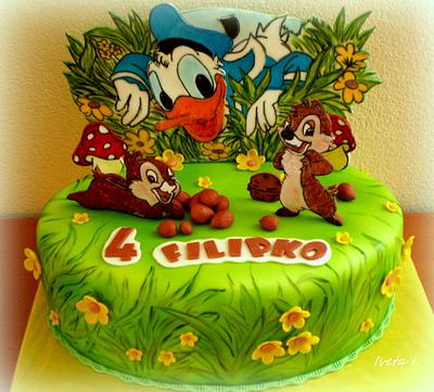 DONALD DUCK & CHIP AND DALE - Cake by Ivule