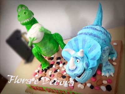 Dinosaur cake - Cake by Flora e Decora