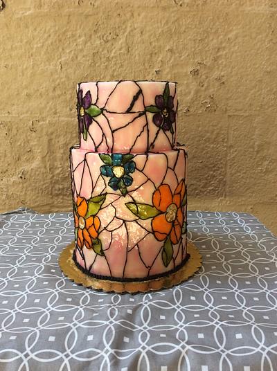 Buttercream Stained Glass - Cake by Fancy A Treat