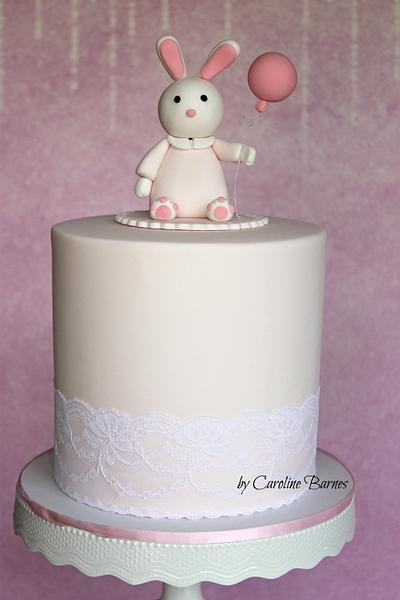 Bunny and Balloon cake - Cake by Love Cake Create
