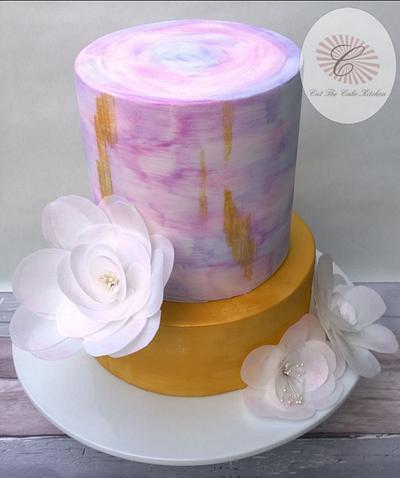 Watercolour Wedding Cake - Cake by Emma Lake - Cut The Cake Kitchen