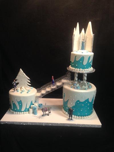 Frozen Theme CAke - Cake by Irene Selby - Austin3DCakes