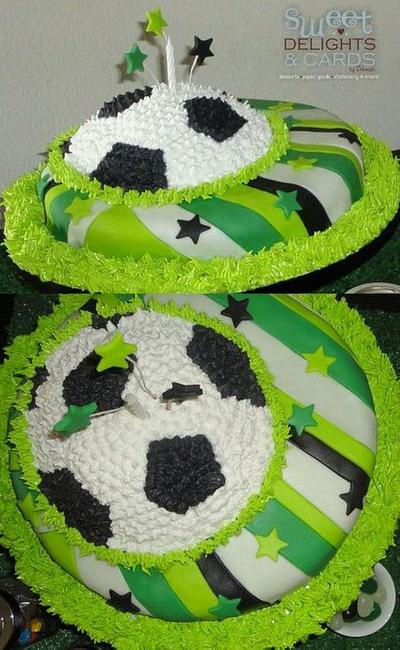 Soccer Theme Cake! - Cake by Deborah22