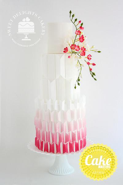 Modern Geometric Cake - Cake by Sweet Delights Cakery