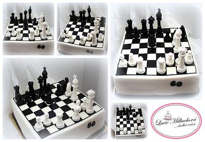 Chess - all hand made - Cake by Lucie Milbachová (Czech rep.)