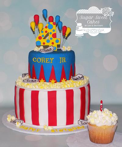 Circus/Popcorn - Cake by Sugar Sweet Cakes