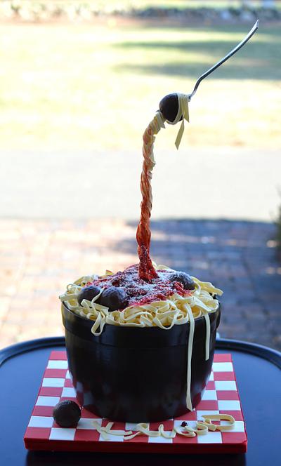 Spaghetti & Meatballs - Cake by Elisabeth Palatiello