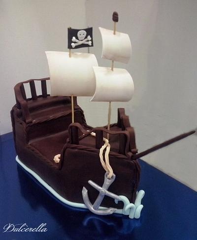 Pirate Ship Cake - Cake by Dulcerella Cakes