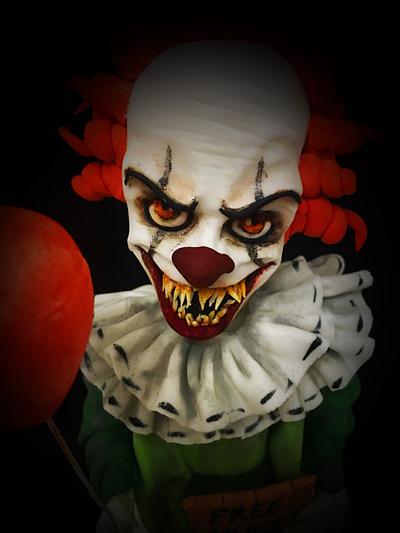 Scary clown! - Cake by Ele Lancaster