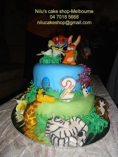 Little Zoo Cake - Cake by Nilu's Cake Shop-Melbourne