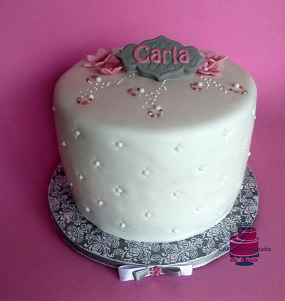 Elegant Birthday Cake - Cake by CakesByPaula
