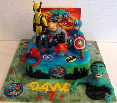 SUPER HEROES CAKE - Cake by COMANDATORT