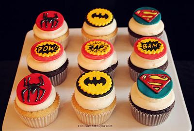 Super Hero Cupcakes - Cake by Melissa