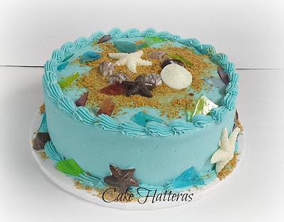 Sea Glass Cake - Cake by Donna Tokazowski- Cake Hatteras, Martinsburg WV
