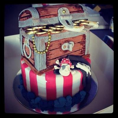 pirate/tresure chest cake - Cake by The cake shop at highland reserve