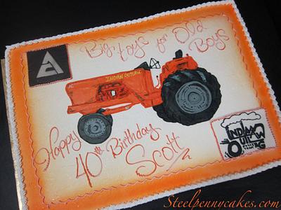 Tractor cake - Cake by Steel Penny Cakes, Elysia Smith