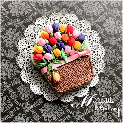 Spring basket cookie - Cake by Nadia "My Little Bakery"