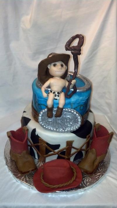 cowboy baby shower - Cake by Charis