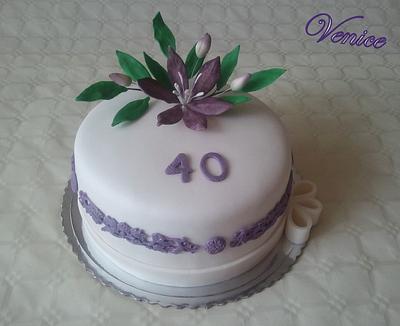 white and purple - Cake by Renáta 