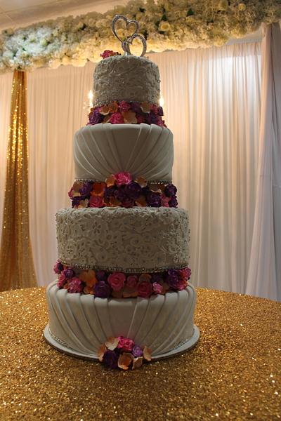 Floral Based Tiers - Cake by MsTreatz