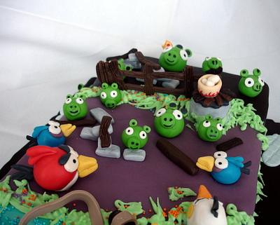 Angry birds-cake - Cake by Valeria Sotirova