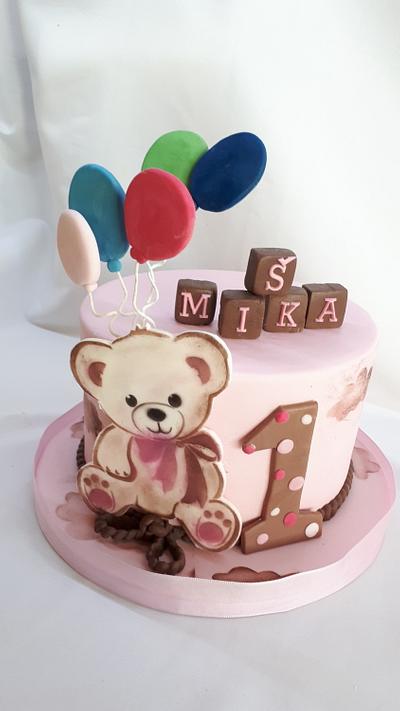 With a teddy bear - Cake by Kaliss