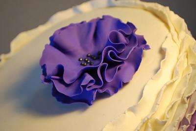 Rustic Chic Ruffles - Cake by Alison