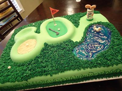 *80* Golf Cake - Cake by BeachHouseBakery1