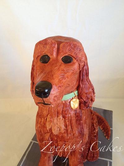Florence the Red Setter - Cake by Zoepop