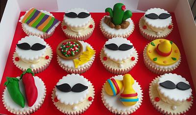 Mexican Themed Cupcakes - Cake by Elaine's Cheerful Colourful Cupcakes
