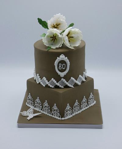 Elegant brown - Cake by Olina Wolfs
