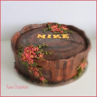 Tree stump! - Cake by Karen Dodenbier