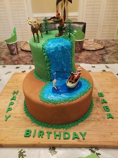 Fishing hunting cake  - Cake by Missybloop