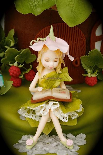 Little fairy morning reading - Cake by Olga Danilova