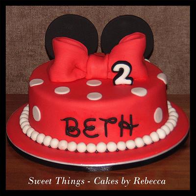 minnie mouse - Cake by Sweet Things - Cakes by Rebecca