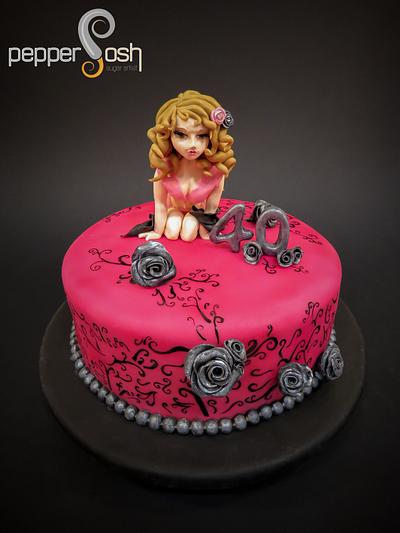Sexy at 40! - Cake by Pepper Posh - Carla Rodrigues