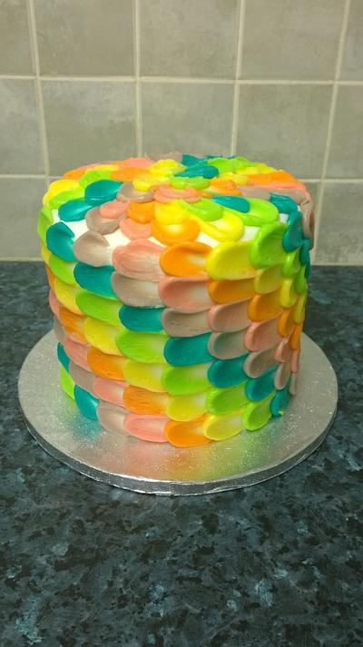 Colourful Buttercream - Cake by Beckie Hall