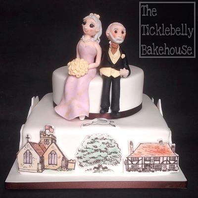 Village wedding cake - Cake by Suzanne Owen