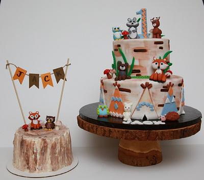 Woodland animals - Cake by Ann