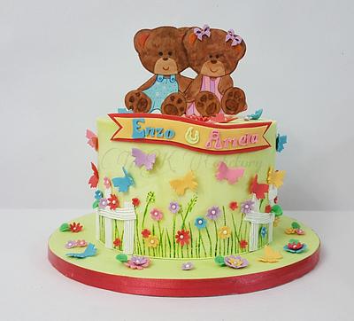 Cake for twins - Cake by TnK Caketory