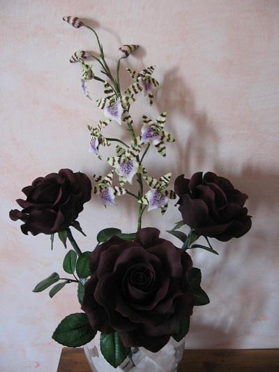 Black roses - Cake by Samoa Ceccantini