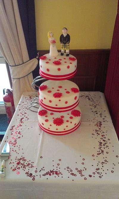 first wedding cake - Cake by Amy
