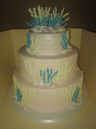 seashells wedding cake - Cake by flowercakes