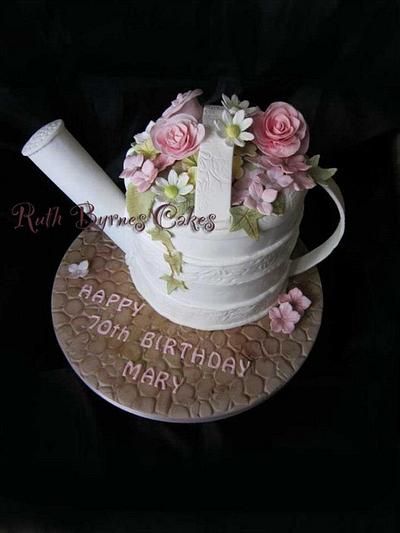 Watering can - Cake by Ruth Byrnes